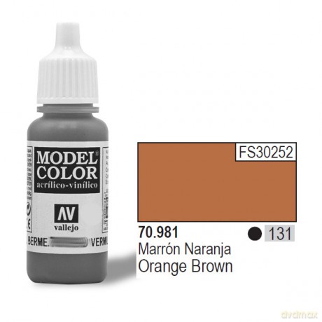 VALLEJO Farba Nr 131 Orange Brown 17 ml [MODELARSTWO]