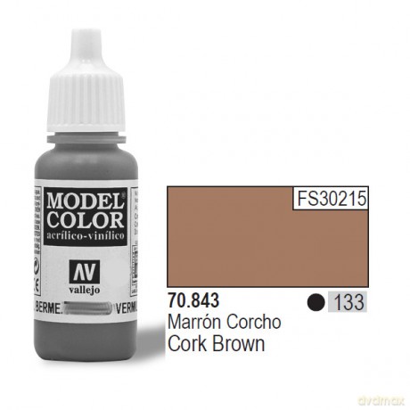 VALLEJO Farba Nr 133 Cork Brown 17 ml [MODELARSTWO]