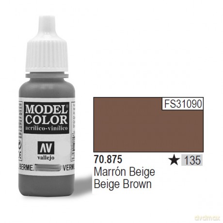VALLEJO Farba Nr 135 Beige Brown 17 ml [MODELARSTWO]