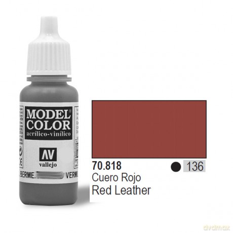VALLEJO Farba Nr 136 Red Leather 17 ml [MODELARSTWO]