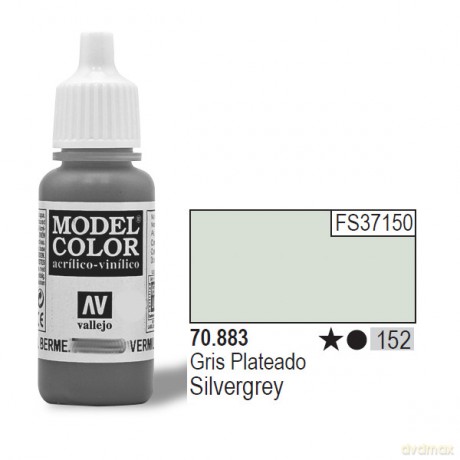 VALLEJO Farba Nr 152 Silvergrey Matt 17 ml [MODELARSTWO]