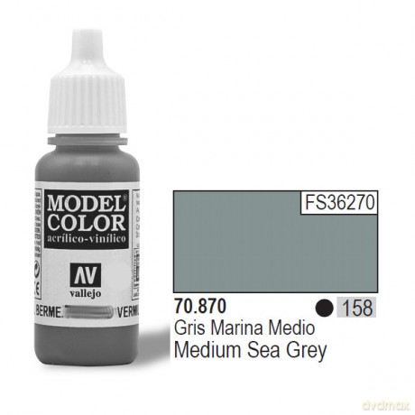 VALLEJO Farba Nr 158 Medium Seagrey 17 ml [MODELARSTWO]