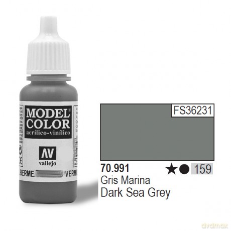 VALLEJO Farba Nr 159 Dark Sea Grey 17 ml [MODELARSTWO]