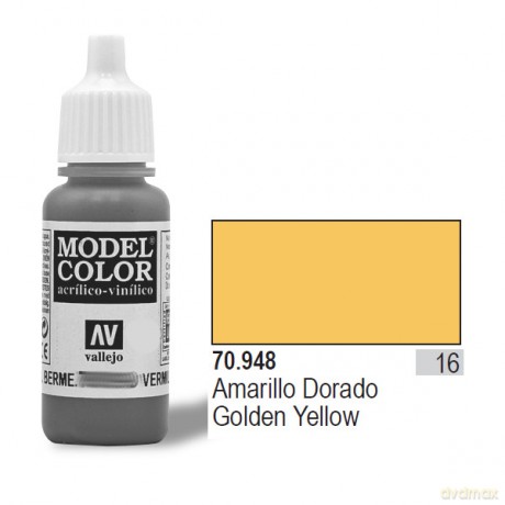 VALLEJO Farba Nr 16 Golden Yellow 17 ml [MODELARSTWO]