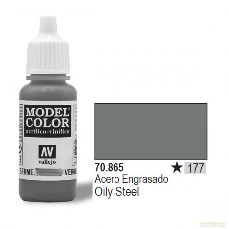 VALLEJO Farba Nr 177 Oily Steel 17 ml [MODELARSTWO]