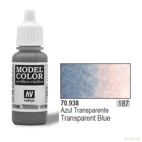 VALLEJO Farba Nr 187 Transp. Blue 17 ml [MODELARSTWO]
