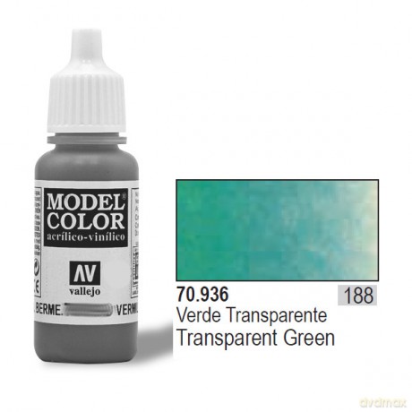 VALLEJO Farba Nr 188 Transp. Green 17 ml [MODELARSTWO]
