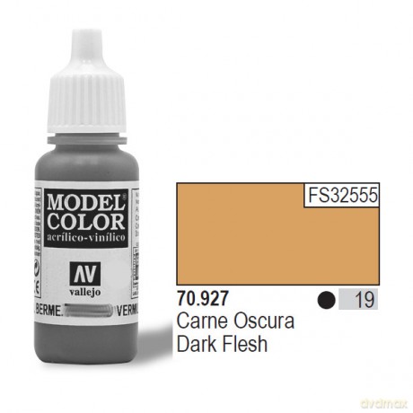 VALLEJO Farba Nr 19 Dark Flesh Matt 17 ml [MODELARSTWO]