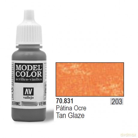 VALLEJO Farba Nr 203 Tan Glaze 17 ml [MODELARSTWO]