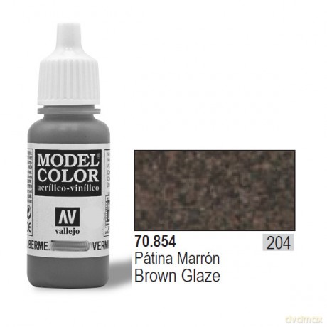 VALLEJO Farba Nr 204 Brown Glaze 17 ml [MODELARSTWO]