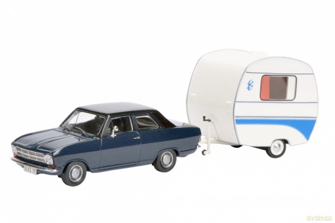 SCHUCO Opel Kadett B mit Knaus [MODELARSTWO]