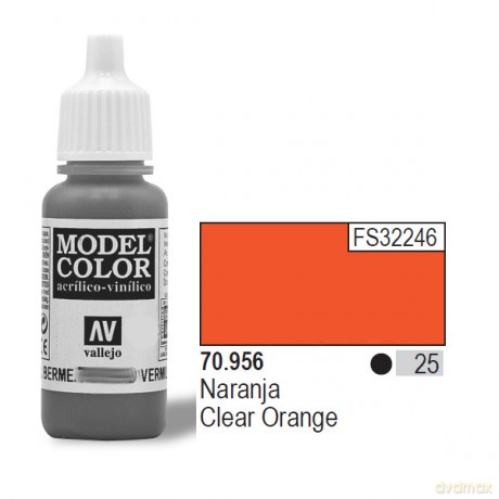 VALLEJO Farba Nr 25 Clear Orange 17 ml [MODELARSTWO]