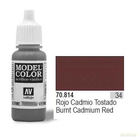VALLEJO Farba Nr 34 Cadium Umber Red 17 ml [MODELARSTWO]