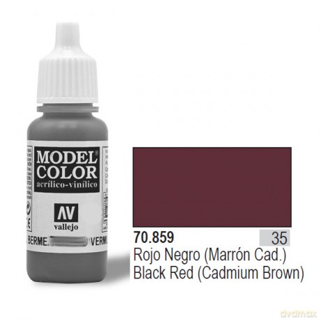 VALLEJO Farba Nr 35 Black Red Matt 17 ml [MODELARSTWO]