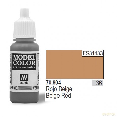 VALLEJO Farba Nr 36 Red Beige Matt 17 ml [MODELARSTWO]