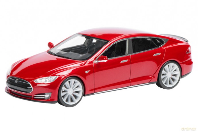 SCHUCO TESLA Model S (red) [MODELARSTWO]