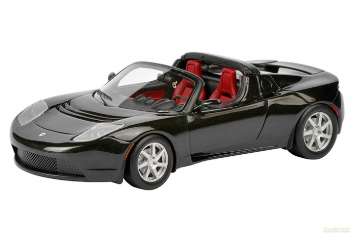SCHUCO TESLA Roadster Open Roof (black) [MODELARSTWO]