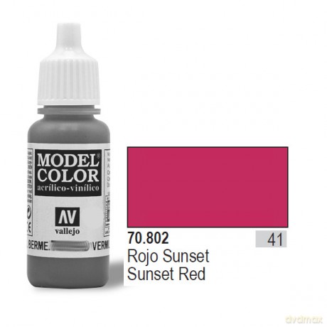 VALLEJO Farba Nr 41 Sunset Red Matt 17 ml [MODELARSTWO]
