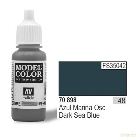 VALLEJO Farba Nr 48 Dark Sea Blue 17 ml [MODELARSTWO]