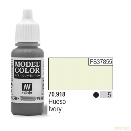 VALLEJO Farba Nr 5 Ivory Matt 17 ml [MODELARSTWO]
