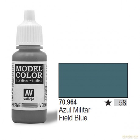 VALLEJO Farba Nr 58 Field Blue Matt 17 ml [MODELARSTWO]