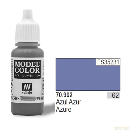 VALLEJO Farba Nr 62 Azure Matt 17 ml [MODELARSTWO]