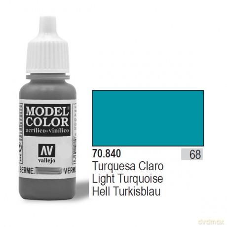 VALLEJO Farba Nr 68 Light Turquoise 17 ml [MODELARSTWO]