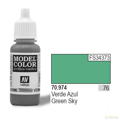VALLEJO Farba Nr 76 Green Sky Matt 17 ml [MODELARSTWO]