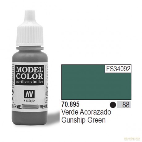 VALLEJO Farba Nr 88 Gunship Green 17 ml [MODELARSTWO]