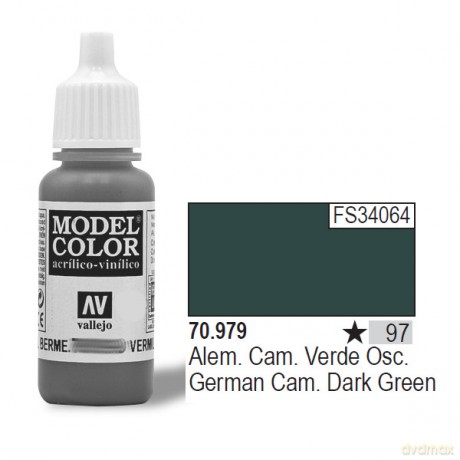 VALLEJO Farba Nr 97 G. C. Dark Green 17 ml [MODELARSTWO]