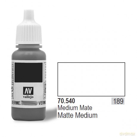 VALLEJO Lakier Nr 189 Matt Medium 17 ml [MODELARSTWO]