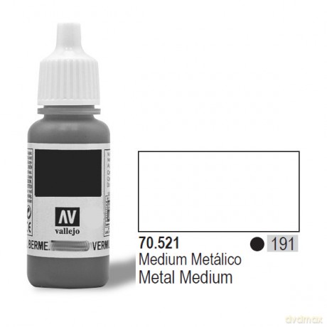 VALLEJO Lakier Nr 191 Metal Medium 17 ml [MODELARSTWO]