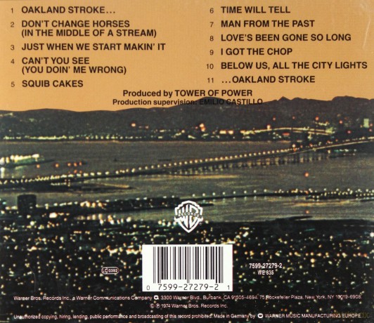 Tower Of Power: Back To Oakland [CD]
