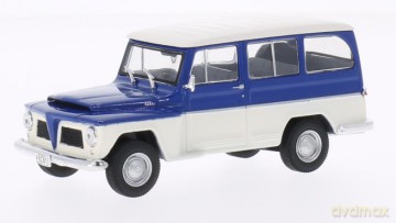 WHITEBOX Willys Rural 1968 (bluewhite) [MODELARSTWO]