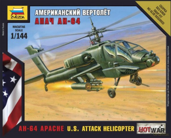 ZVEZDA AH64 Apache U.S. Attack [MODELARSTWO]