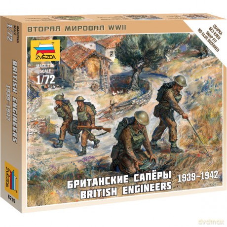 ZVEZDA British Engineers WWII [MODELARSTWO]