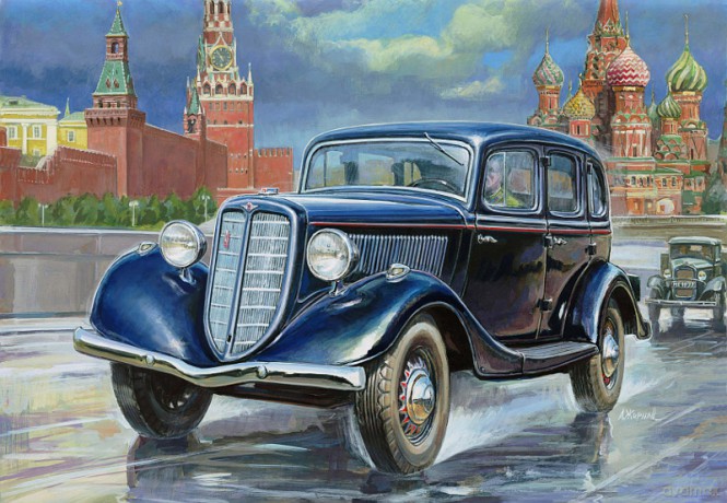 ZVEZDA Gaz M1 Soviet Staff Car [MODELARSTWO]