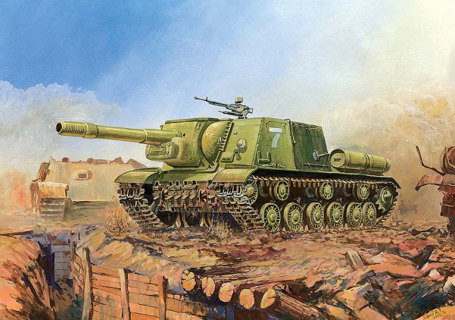 ZVEZDA ISU152 Soviet Self Propelled Gun [MODELARSTWO]