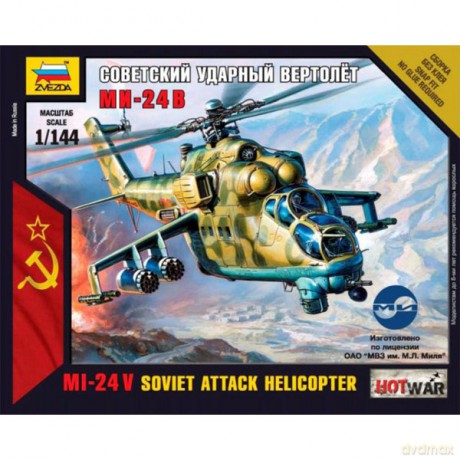ZVEZDA MI24 V Soviet Attack Helicopter [MODELARSTWO]