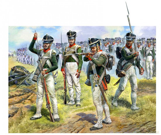 ZVEZDA Russian Line Infantry Napoleonic