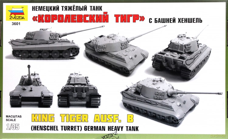 ZVEZDA Sd.Kfz.182 Kingtiger Henschel [MODELARSTWO]