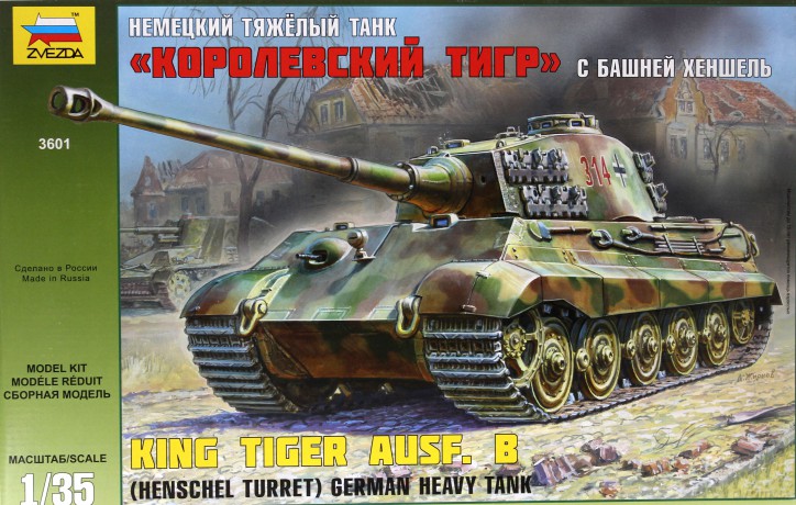 ZVEZDA Sd.Kfz.182 Kingtiger Henschel [MODELARSTWO]
