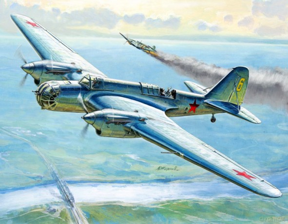 ZVEZDA Soviet Bomber SB2 [MODELARSTWO]
