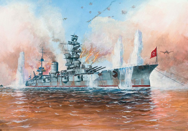 ZVEZDA Soviet WWII Battleship Marat [MODELARSTWO]