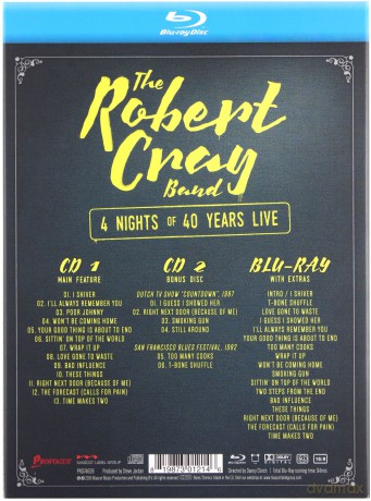 Robert Cray: 4 Nights of 40 Years Live [2CD]+[Blu-Ray]