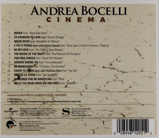 Andrea Bocelli: Cinema (PL) [CD]