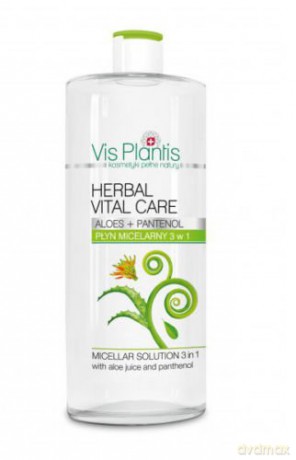 Vis Plantis Herbal Vital Care Płyn Micelarny 3 w 1 aloes + pantenol 500 ml
