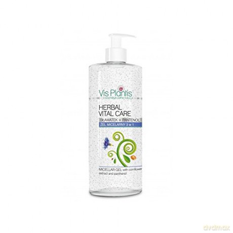 Vis Plantis Herbal Vital Care Płyn Micelarny 3 w 1 bławatek + pantenol 500 ml