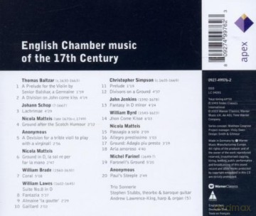 Trio Sonnerie: Englische Kammermusik 17.Jahrh [CD]