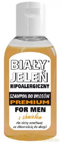 Biały Jeleń Hipoalergiczny Premium MINI Szampon dla mężczyzn z chmielem 50 ml